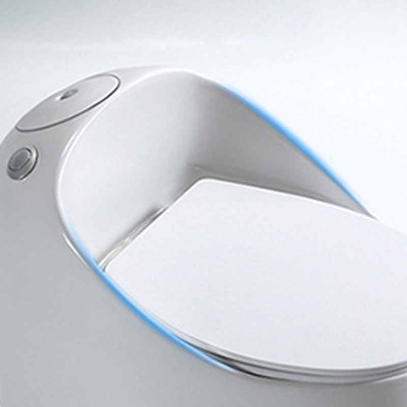 Siphon Jet Round Toilet Mini Indoor Flush Toilet for Washroom
