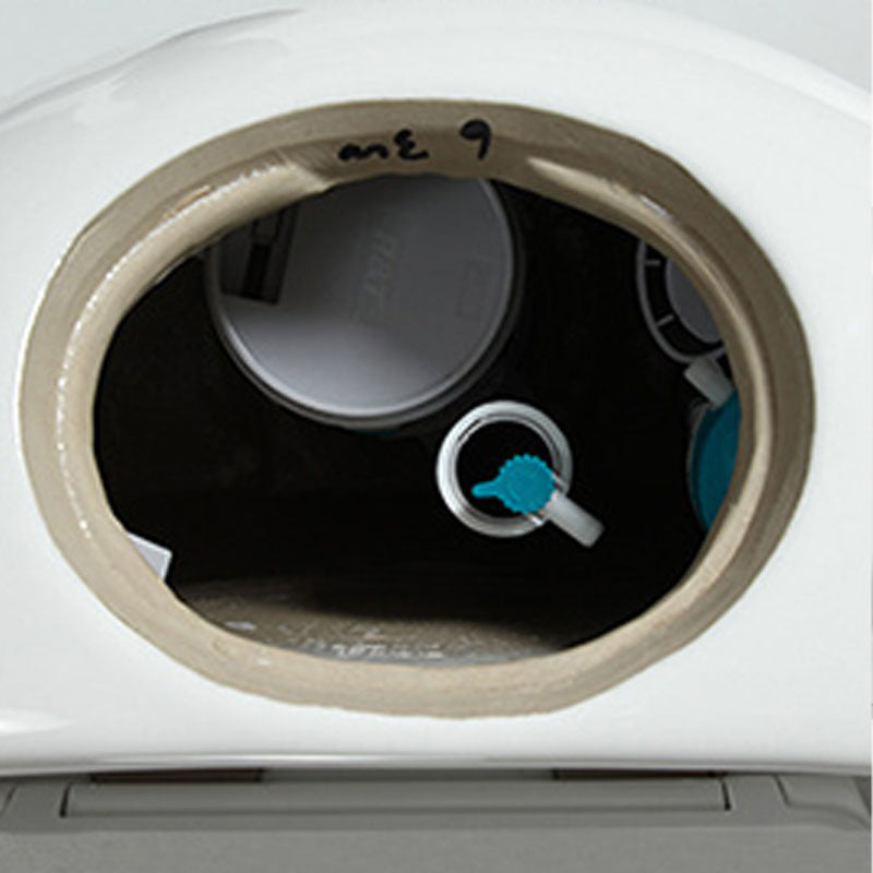 Siphon Jet Round Toilet Mini Indoor Flush Toilet for Washroom