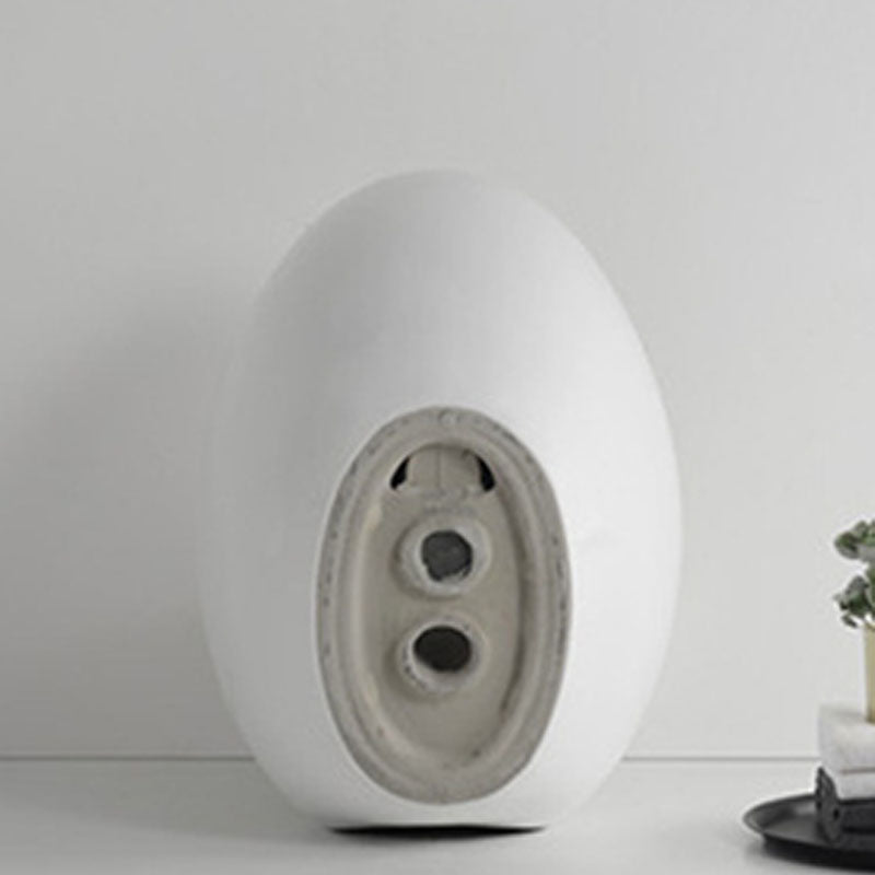 Siphon Jet Round Toilet Mini Indoor Flush Toilet for Washroom