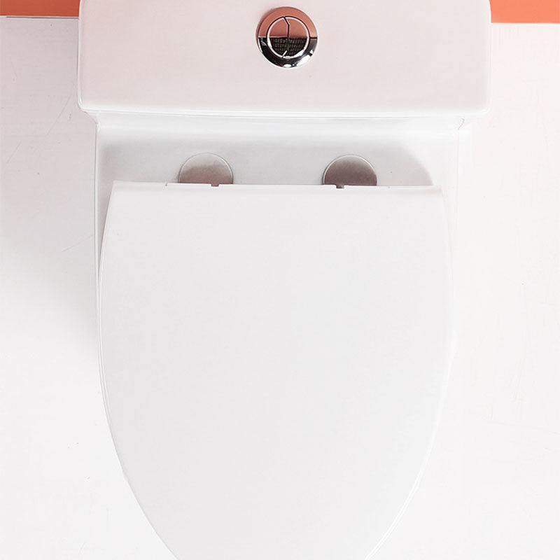 Ceramic Floor Mount Toilet Household One-piece Elongated Siphon Jet Flush Toilet