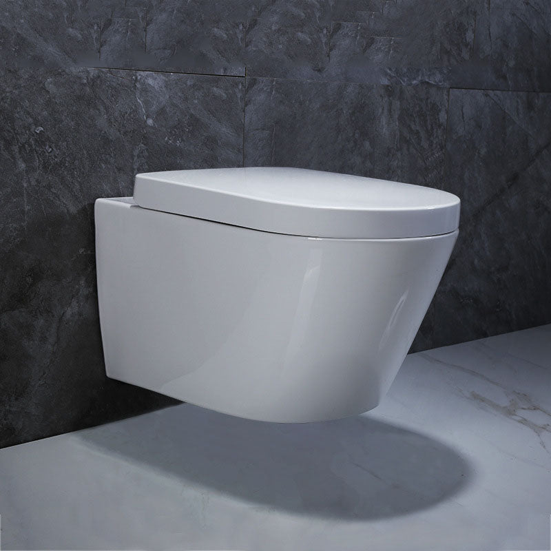 High Efficiency Flush Toilet Elongated Wall Mount Household Small Toilet Seat Included