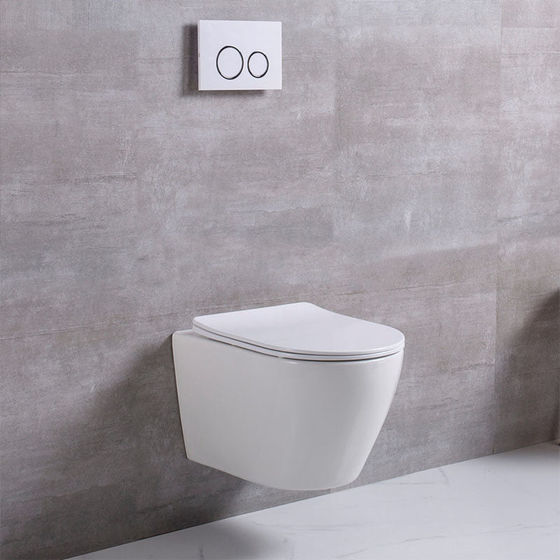 Small Apartment All-mounted Toilet Concealed Tank Toilet with Slow Close Seat