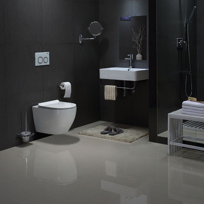 Small Apartment All-mounted Toilet Concealed Tank Toilet with Slow Close Seat