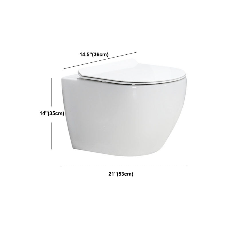 Small Apartment All-mounted Toilet Concealed Tank Toilet with Slow Close Seat