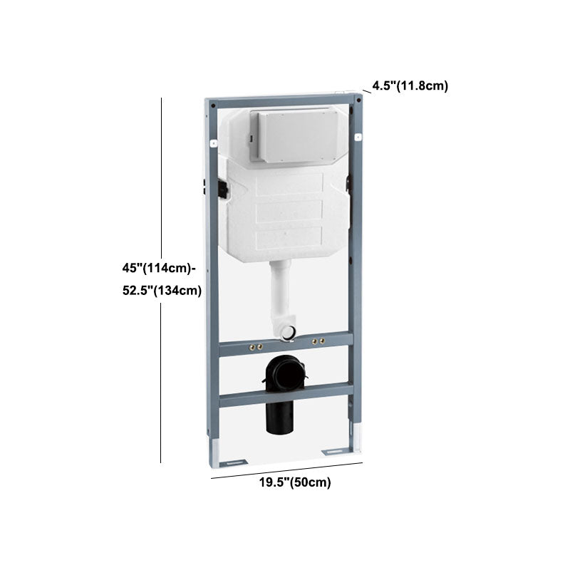 Wall-mounted Round Hanging Toilet Soft-Close Seat Toilet with Glazed Surface