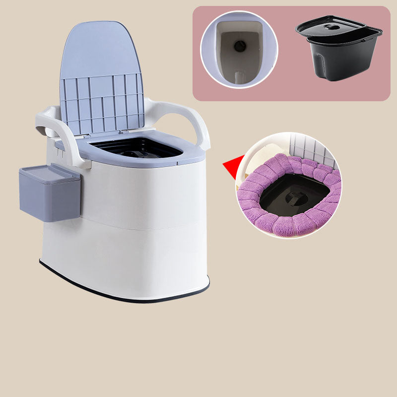 Modern Plastic Toilet Floor Mounted Toilet Bowl with Toilet Seat for Bathroom