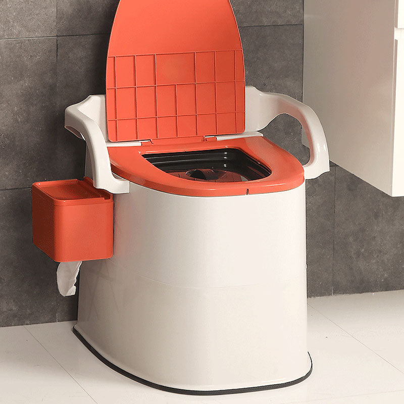 Modern Plastic Toilet Floor Mounted Toilet Bowl with Toilet Seat for Bathroom