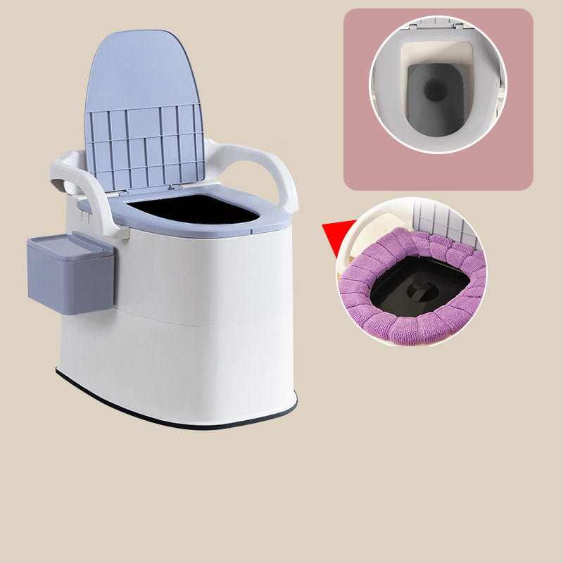 Modern Plastic Toilet Floor Mounted Toilet Bowl with Toilet Seat for Bathroom