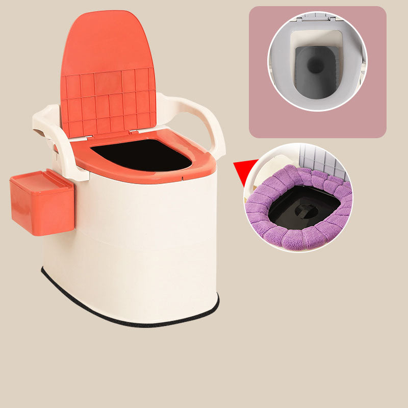 Modern Plastic Toilet Floor Mounted Toilet Bowl with Toilet Seat for Bathroom