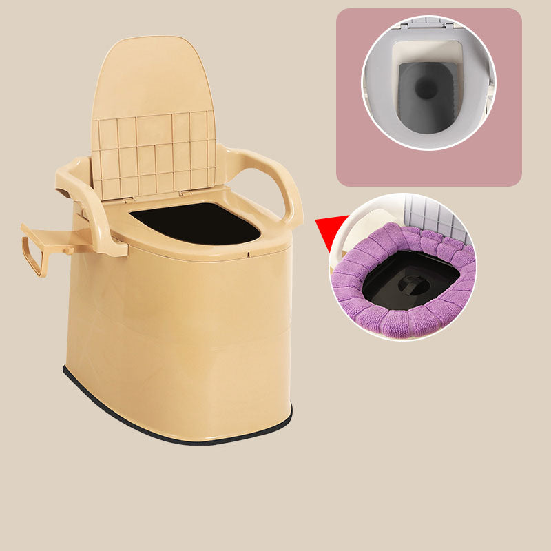 Modern Plastic Toilet Floor Mounted Toilet Bowl with Toilet Seat for Bathroom