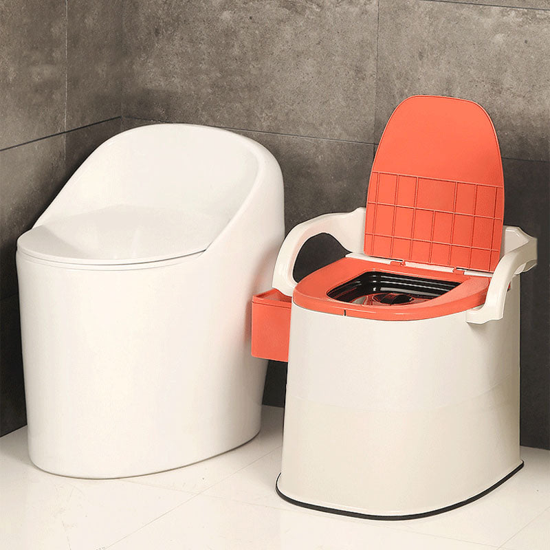 Modern Plastic Toilet Floor Mounted Toilet Bowl with Toilet Seat for Bathroom