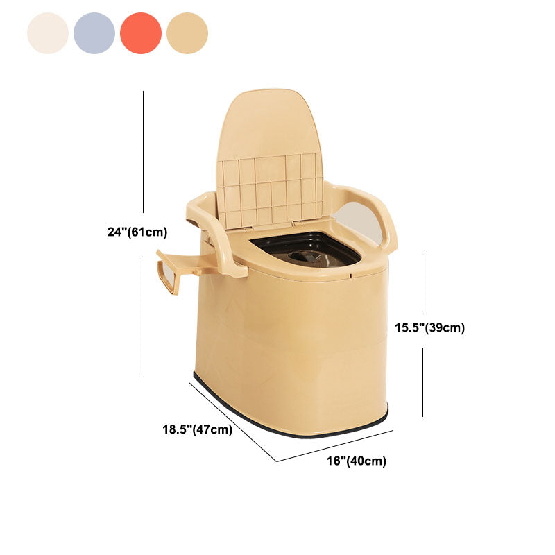Modern Plastic Toilet Floor Mounted Toilet Bowl with Toilet Seat for Bathroom