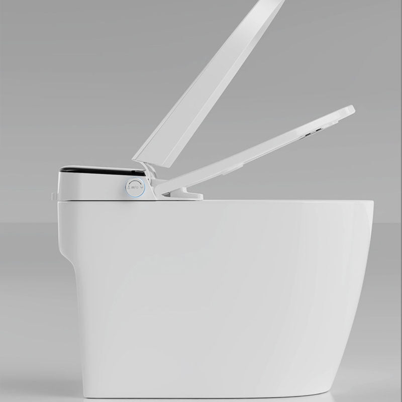 Modern Concealed Toilet Bowl All-In-One White Toilet with Seat for Bathroom