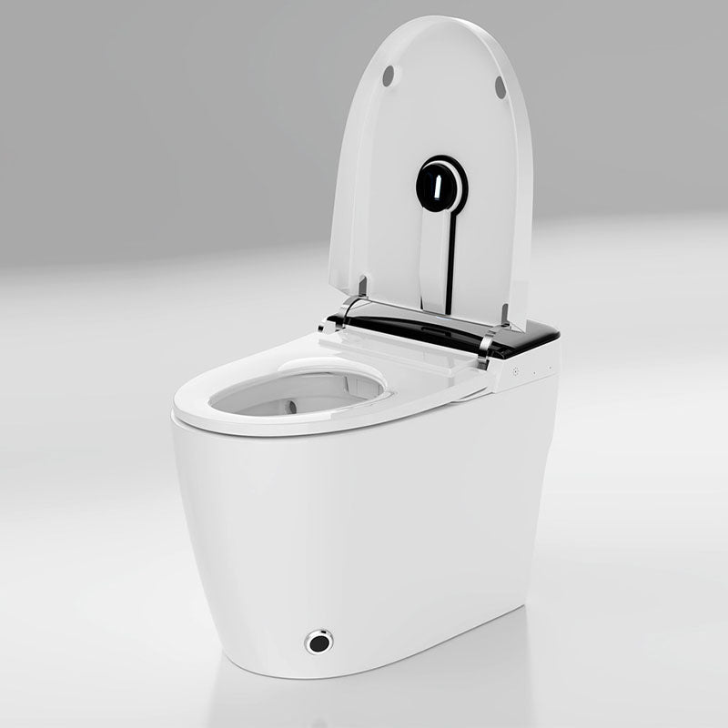 Modern Concealed Toilet Bowl All-In-One White Toilet with Seat for Bathroom