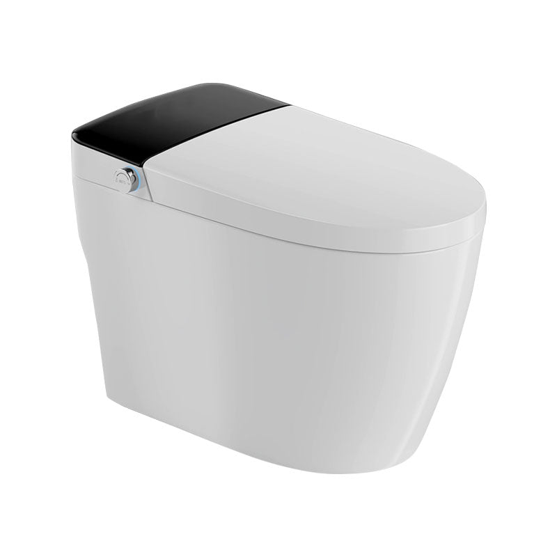 Modern Concealed Toilet Bowl All-In-One White Toilet with Seat for Bathroom