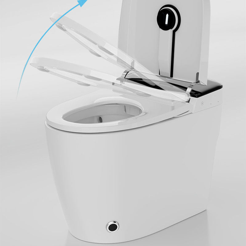 Modern Concealed Toilet Bowl All-In-One White Toilet with Seat for Bathroom
