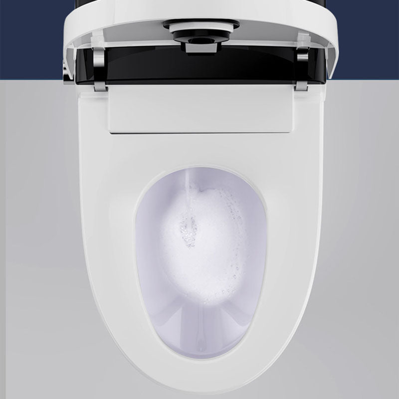 Modern Concealed Toilet Bowl All-In-One White Toilet with Seat for Bathroom