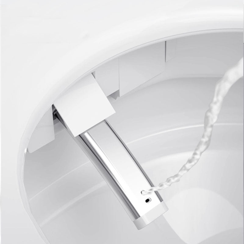 Modern Concealed Toilet Bowl All-In-One White Toilet with Seat for Bathroom