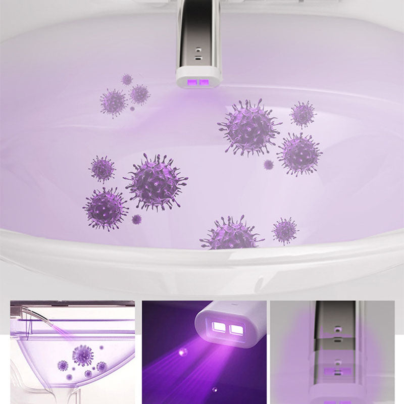 Modern Concealed Toilet Bowl All-In-One White Toilet with Seat for Bathroom