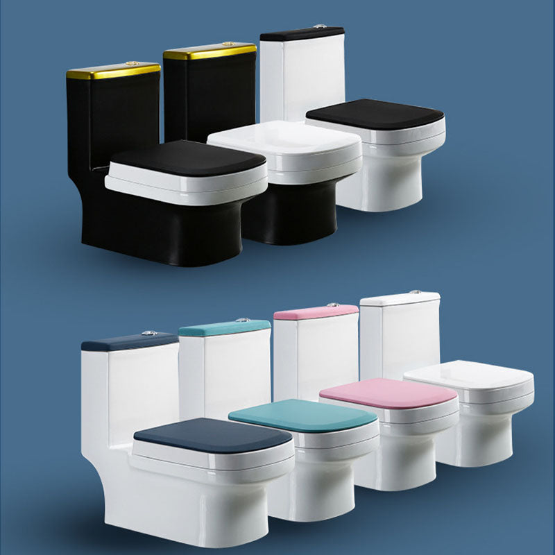Siphon Jet Toilet Water Efficient Compact Toilet with Ceramic Glazed Surface