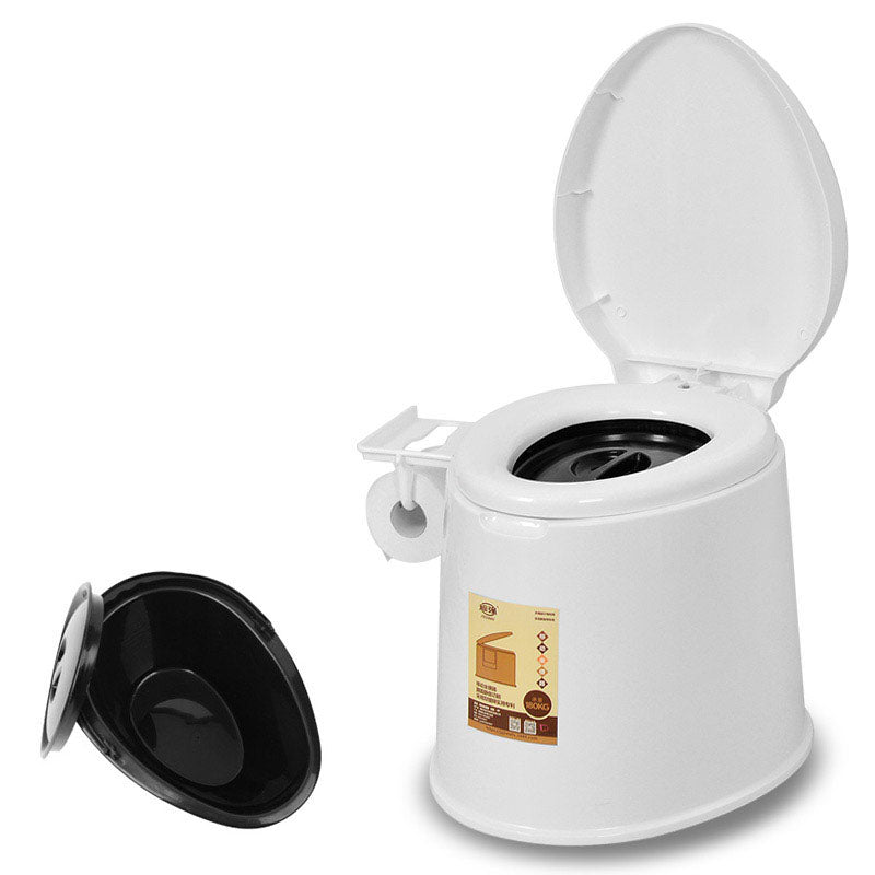 Contemporary Plastic Toilet Floor Mounted Toilet Bowl with Seat for Bathroom