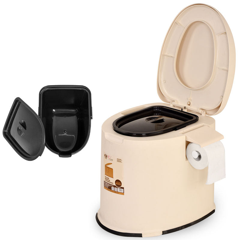 Contemporary Plastic Toilet Floor Mounted Toilet Bowl with Seat for Bathroom