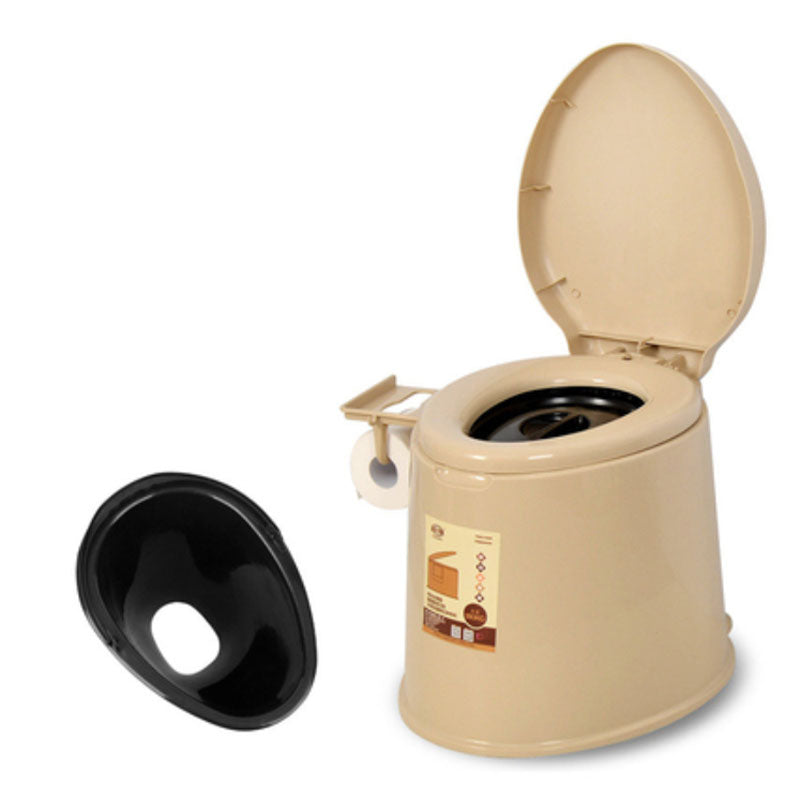 Contemporary Plastic Toilet Floor Mounted Toilet Bowl with Seat for Bathroom