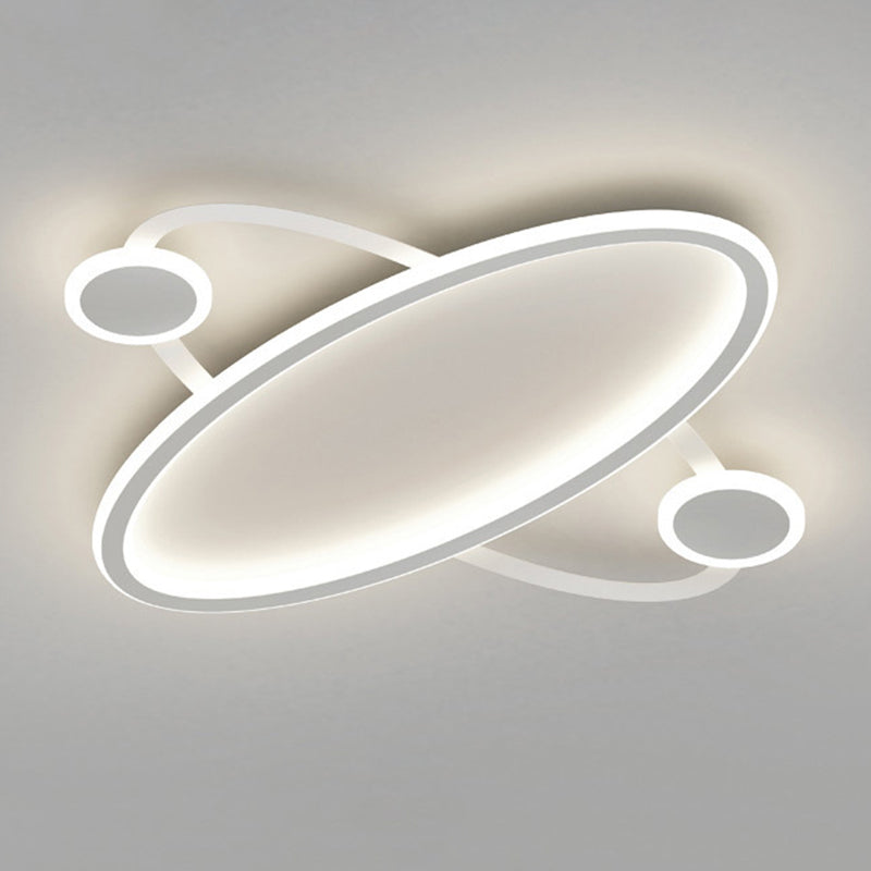 White Ceiling Light Contemporary LED Flush Mount Lighting for Foyer