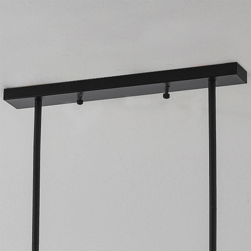Industrial Sputnik Island Lighting Fixtures Glass Island Lighting in Black