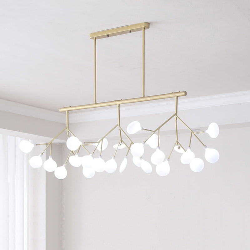 Modern Firefly Island Lighting Metal Multiple-Light Island Pendant Lights