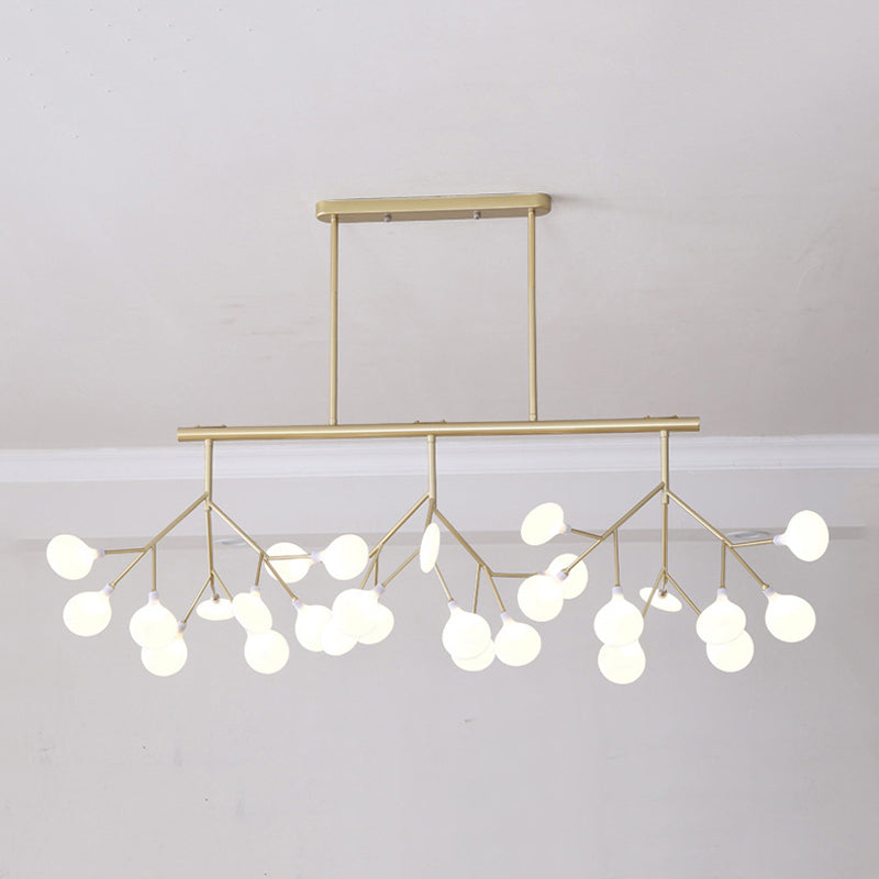 Modern Firefly Island Lighting Metal Multiple-Light Island Pendant Lights