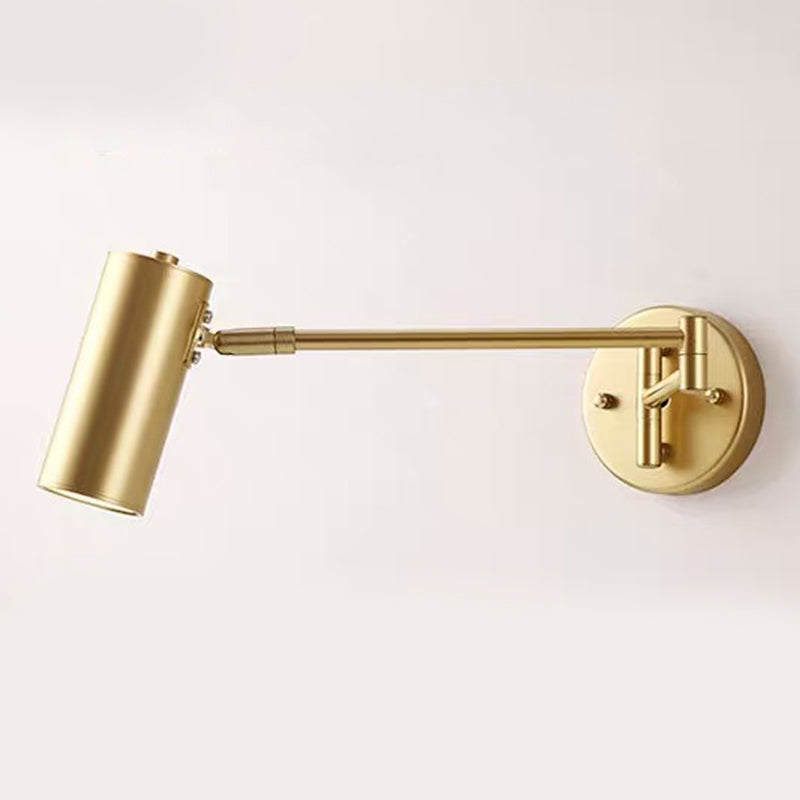 1 Light Cylinder Wall Mounted Lamp Contemporary Metal Wall Lighting Ideas