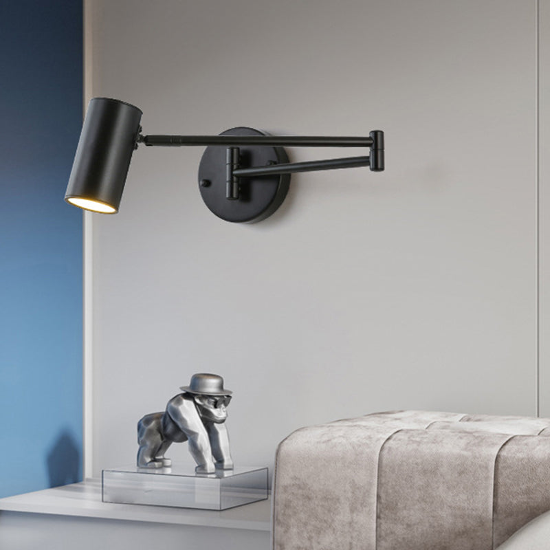 Cylinder Wall Light Sconces Modern Metal 1 Light Wall Mounted Lamp for Bedroom