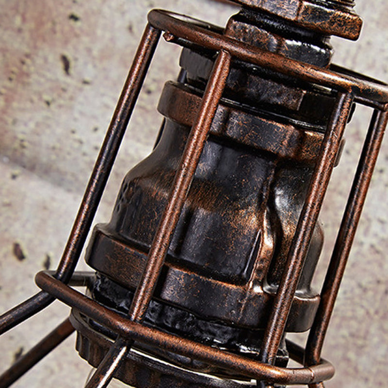 Industrial Geometric Sconce Light Fixture Metal 1-Light Wall Lights