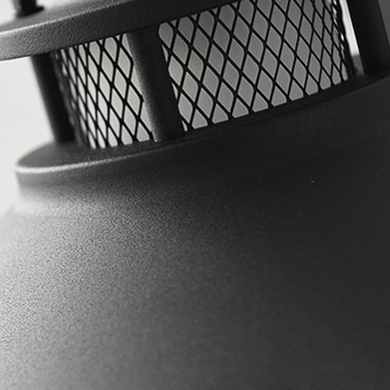 Black Metal Wall Light Industrial Flush Mount Lighting for Home Foyer