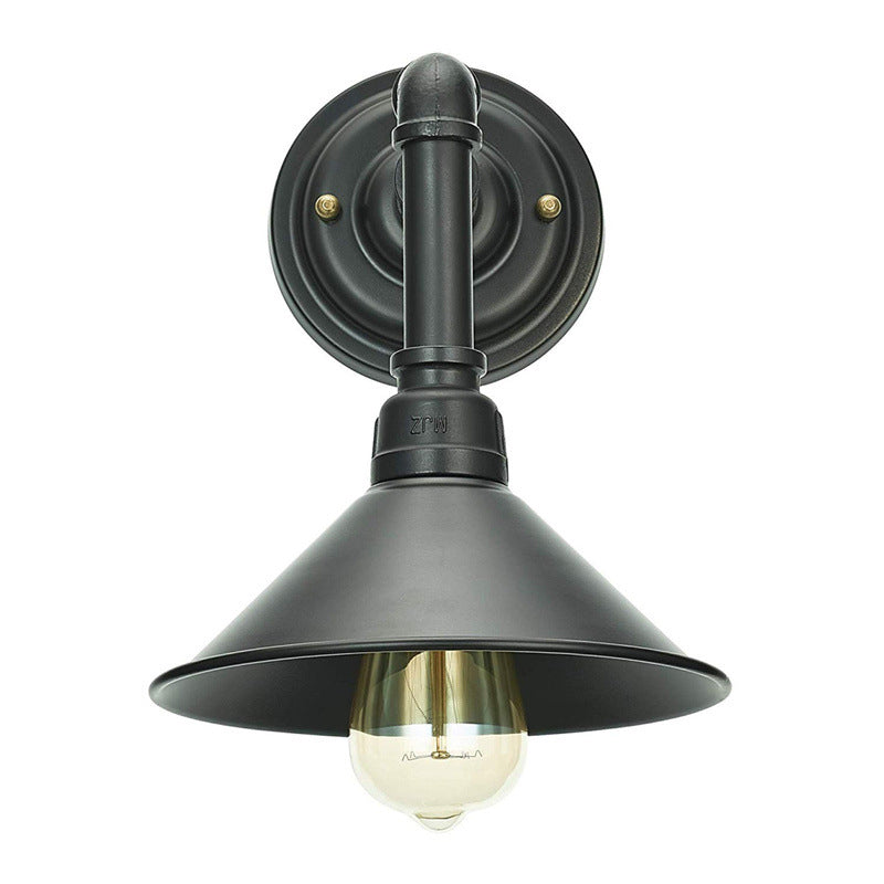 Industrial Cone Shape Wall Mount Light Fixture Sconce Lamp for Wash Room