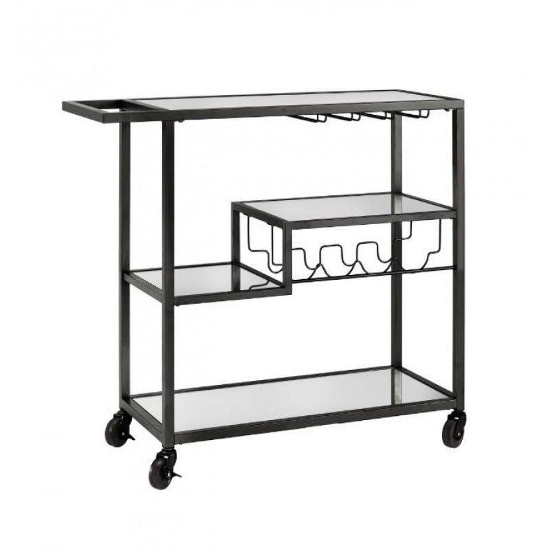 34.65" High Contemporary Rectangle Prep Table Rolling Metal Prep Table for Kitchen