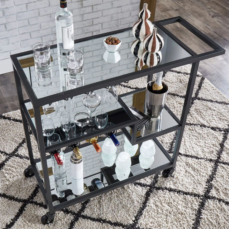 34.65" High Contemporary Rectangle Prep Table Rolling Metal Prep Table for Kitchen