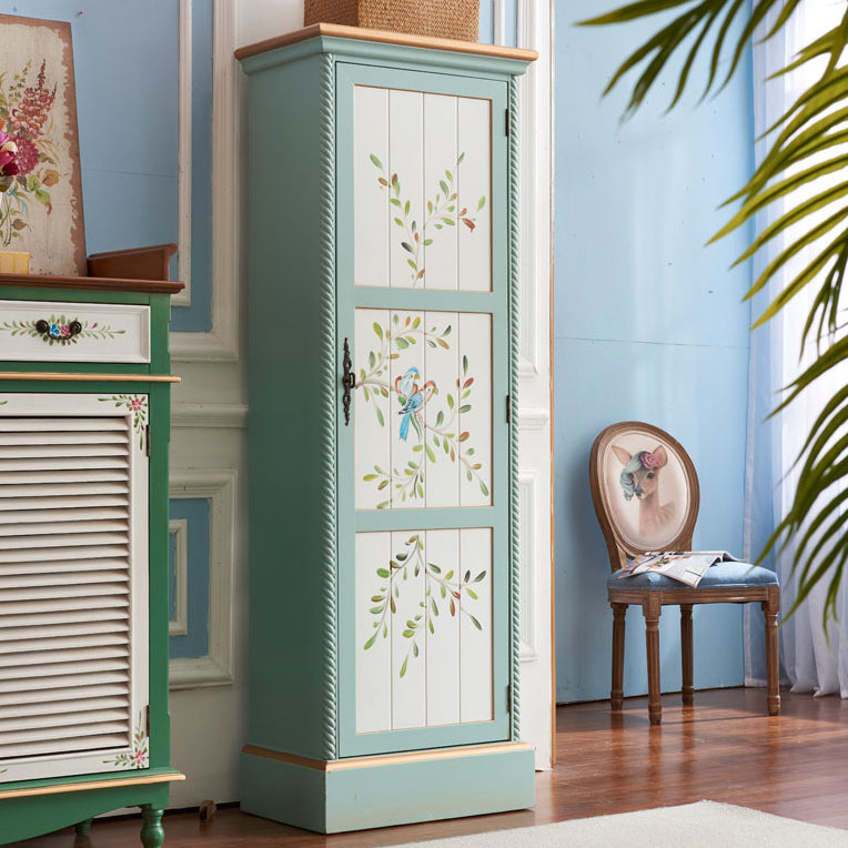 Traditional Birch Wood Storage Cabinet Matte Finish Cabinet for Home