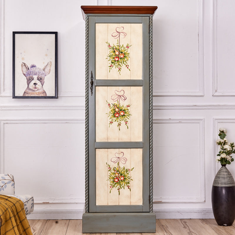 Traditional Birch Wood Storage Cabinet Matte Finish Cabinet for Home
