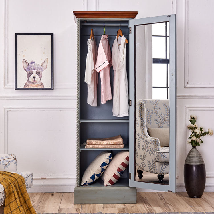 Traditional Birch Wood Storage Cabinet Matte Finish Cabinet for Home