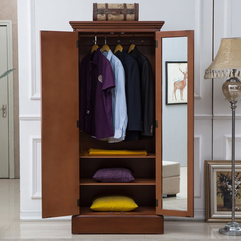 Traditional Birch Wood Storage Cabinet Matte Finish Cabinet for Home