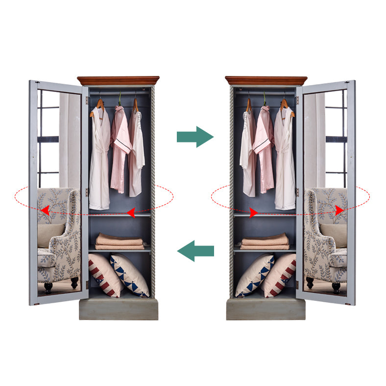 Traditional Birch Wood Storage Cabinet Matte Finish Cabinet for Home