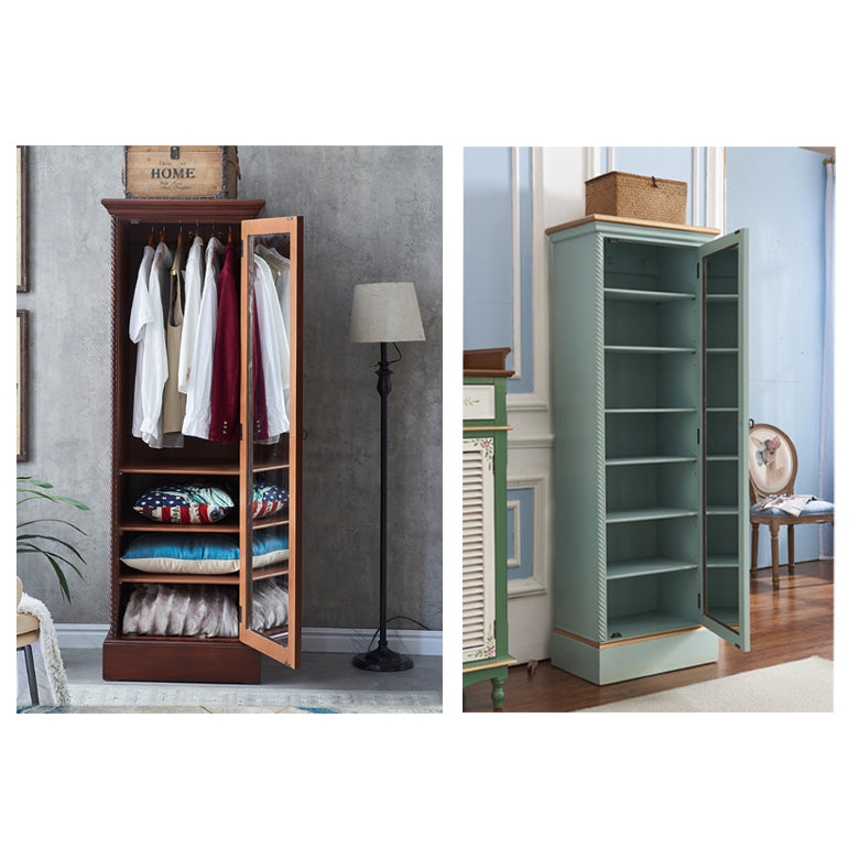 Traditional Birch Wood Storage Cabinet Matte Finish Cabinet for Home