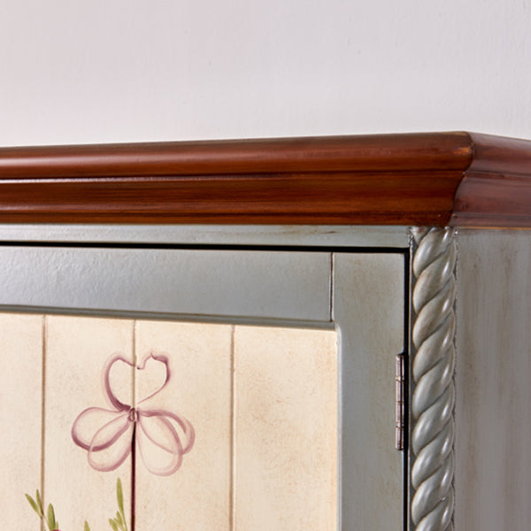 Traditional Birch Wood Storage Cabinet Matte Finish Cabinet for Home