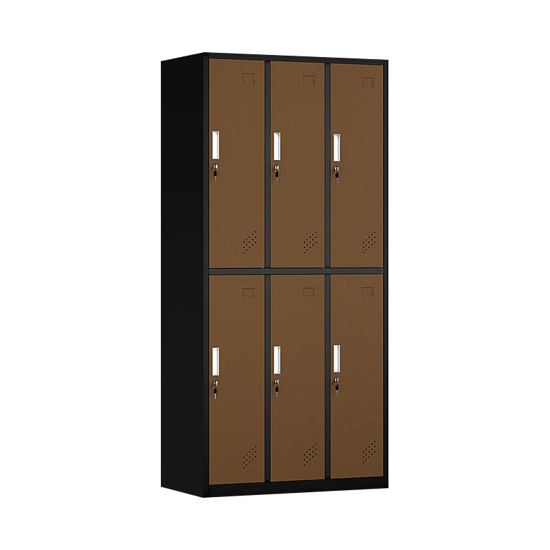 Contemporary Steel Storage Cabinet Non-Hanging Wardrobe Armoire