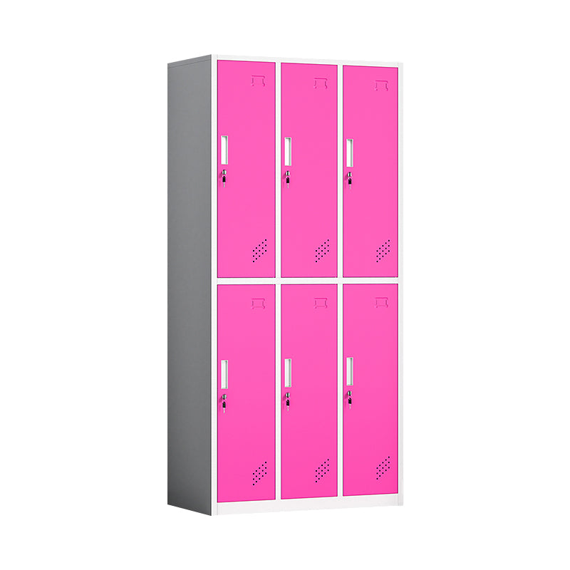 Contemporary Steel Storage Cabinet Non-Hanging Wardrobe Armoire