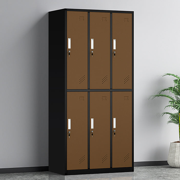 Contemporary Steel Storage Cabinet Non-Hanging Wardrobe Armoire