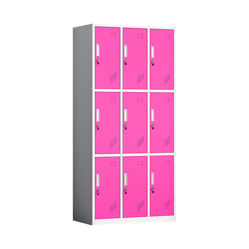 Contemporary Steel Storage Cabinet Non-Hanging Wardrobe Armoire