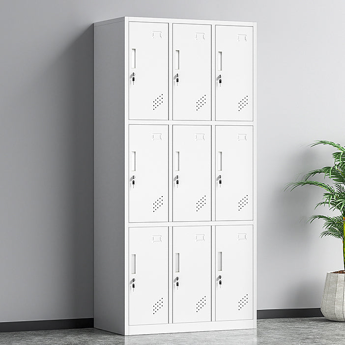 Contemporary Steel Storage Cabinet Non-Hanging Wardrobe Armoire